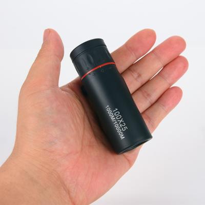 60x25/100x25 Monocular Telescope Mini Portable Optical Coating High-definition High-magnification Outdoor Observation Telescope