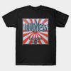 Men Black Print T-shirt Album Loudness Thunder In The East 1985 No-Cut Transfer Paper Print Cotton Tshirt