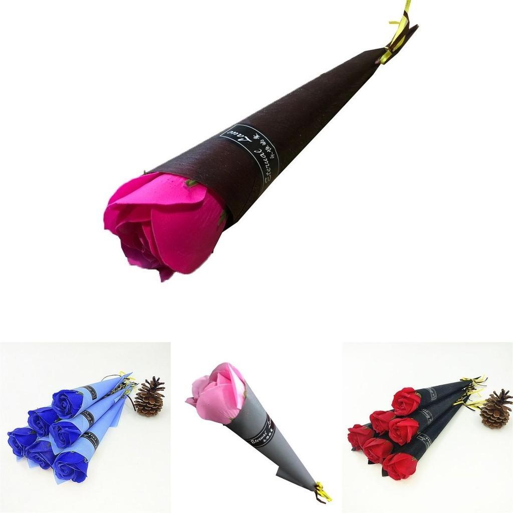 Exquisite Artificial Rose Soap Flower Eternal Single Bouquet For Home And Wedding Decor