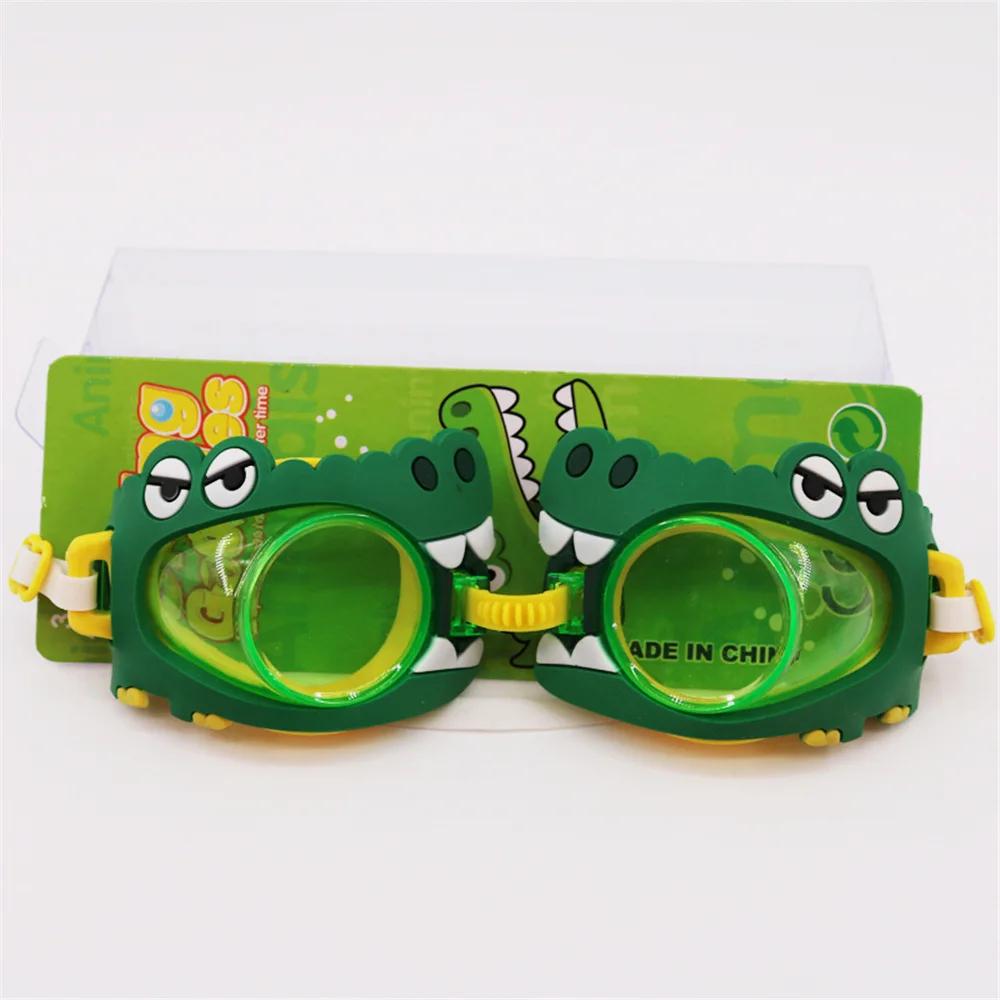 Kids Swimming Glasses One - Piece Cartoon Goggles for Children Comfort Waterproof Diving Equipment