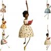 Figurina di Ballerina Vintage Pendenti Bizzarri a Forma di Donna da Appendere all'Interno