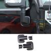 Matte Black Side Door Rearview Mirror Base Trim Cover For Hummer H2 2003-2009