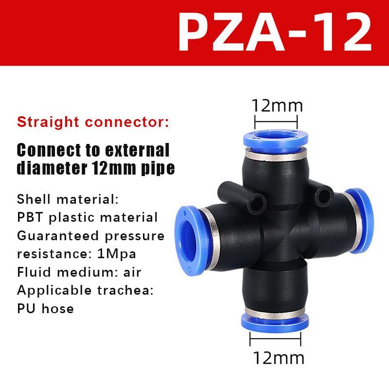 PU PE PV Pneumatic Fittings 10PCS 8mm 12mm Quick Release Pipe Connector for Air Tool Systems