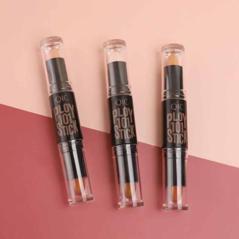 QIC Qini Cai Double-Headed Contour & Highlight Stick for Three-Dimensional Makeup.