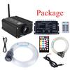 16W RGBW Fiber Optic Stars Car Roof Ceiling Meteor Light Kits APP Remote Control
