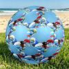 Blue Smurfs Print Size 5 Soccer Ball, PU Wear Resistant Football for Match Training and Daily Practice, Birthday Gift for Soccer Fans