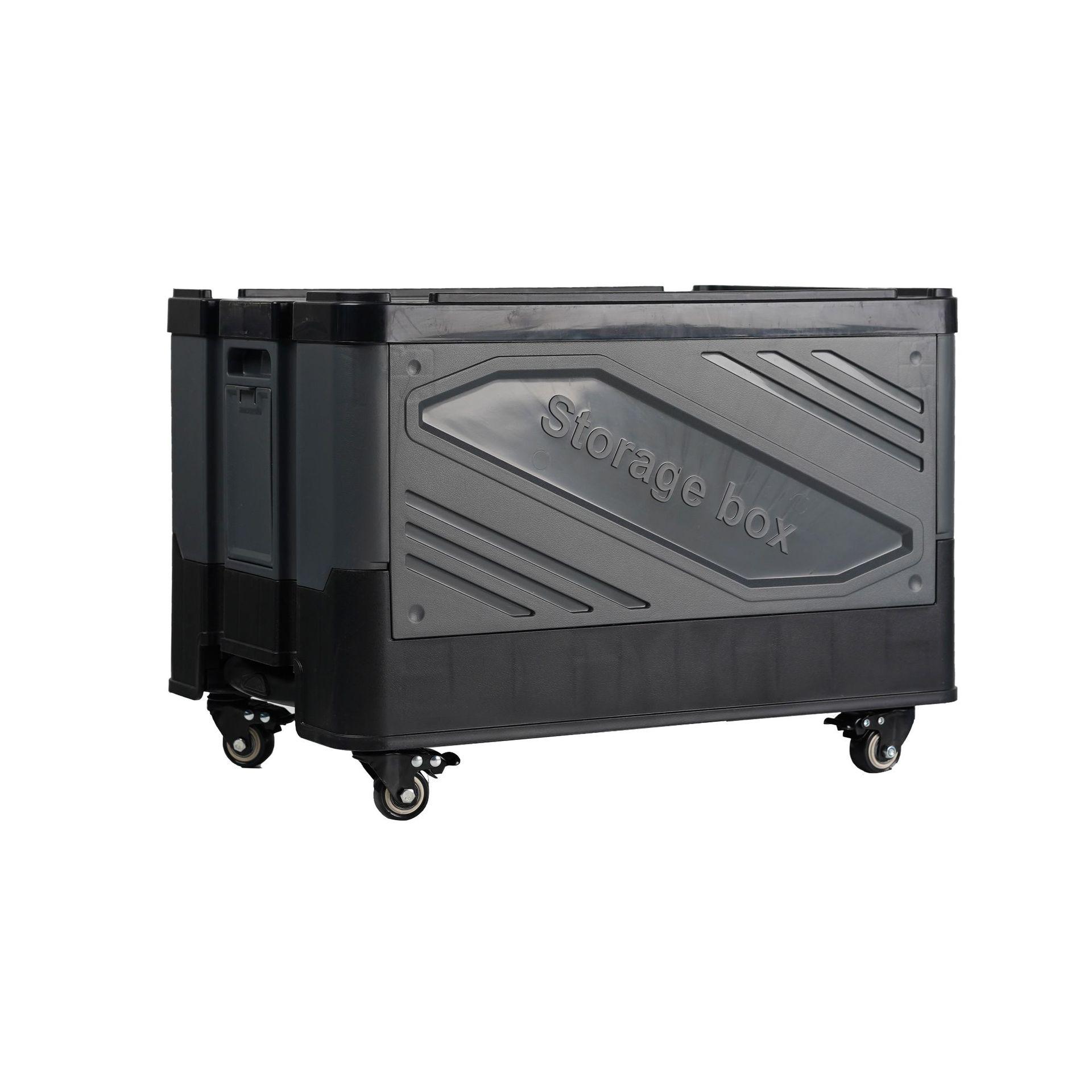 Multifunctional Portable Folding Outdoor Camping Storage Box with Trolley