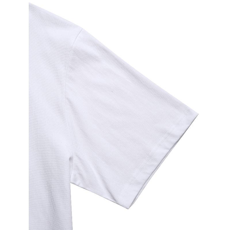 European Size Men's Crew Neck Short Sleeve T-Shirt, Printed Pattern, Casual Daily Wear, Comfortable Top