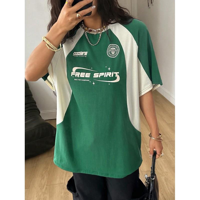 Mens Womens Casual Retro American Style T-Shirt Digital Print Slim Fit Short Sleeve Crew Neck Tee