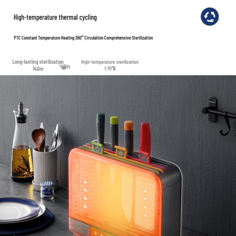 Morphy Richards MR1001 Sterilizing Knife Block CN plug (adapter included)