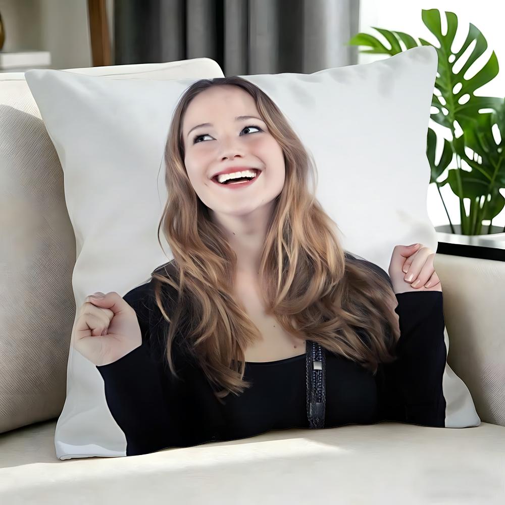 Movie Jennifer Lawrence Cushion Cover Cushion Cover Set 4Pcs 50X50 45X45 40X40 Pillowcase Decorative Sofa Home Decor