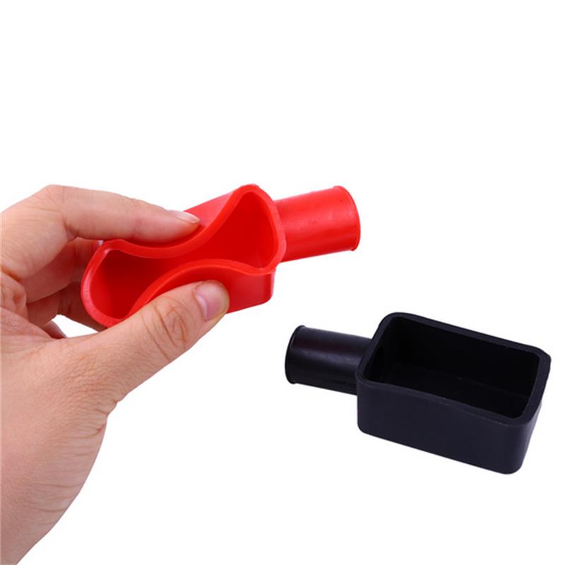 Car Battery Pole Positive and Negative Protection Cover Soft Plastic Flexible Battery Terminal Insulator Protective Parts