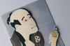 Iyo Engagement Ceremony Center Sticker Wall Ukiyoe Deco Museum Toshusai Sharaku First Generation Otani Yakko Sodesuke 10 X 14 Cm Made In Japan