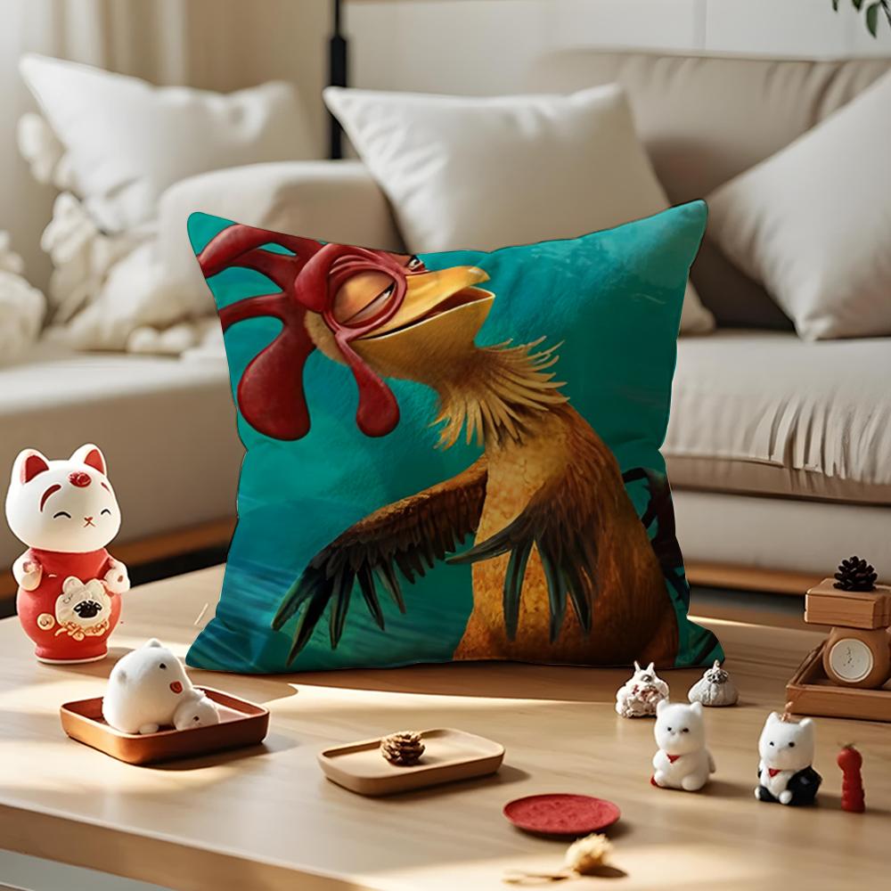 Funda de Cojín Divertida Chicken J-Joe S-Surfs Up Felpa Corta Sedosa Con Cremallera Invisible Funda de Cojín para Sofá a Prueba de Polvo Para Decoración del Hogar