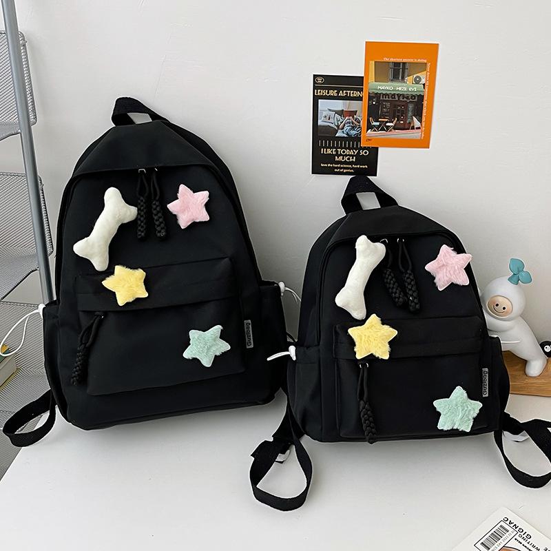 Schoolbagins cute schoolbag women's new cartoon accessories backpack large capacity fresh girl backpack primary school bag