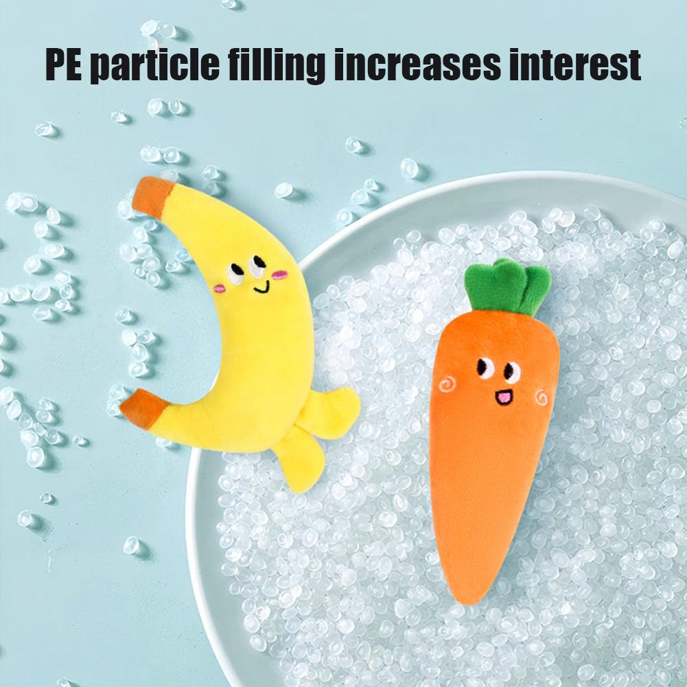 Entwicklungsförderndes Handgreifspielzeug Niedliche Plüsch-Karotten Figur Handgreifspielzeug Plüsch-Lebensmittelspielzeug Frucht-Plüschpuppe Einschlafhilfe