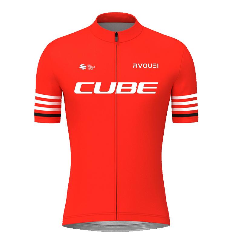 2026 Summer Breathable Cycling Suit Set Rvouei Cube Pro Summer Breathable Bicycle Men's MTB Bike Clothing Maillot Ropa Ciclismo Uniform Suit