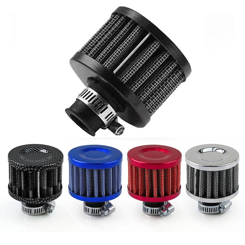 Universal 12mm Car Air Filter for Motorcycle Cold Air Intake High Flow Crankcase Vent Cover Mini Breather Filters Moto Parts