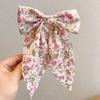 Korean Sweet Ribbon Bows Duckbill Clip Hairpin Print Hair Clips For Women Girls Trendy Barrettes Headwear Hair Accessories