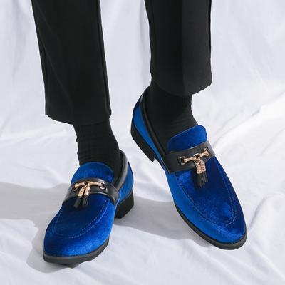 Britische Herren Trendschuhe High-End Grüne Slipper Lässige Leichte Herren Business-Kleiderschuhe Herren Wildlederschuhe