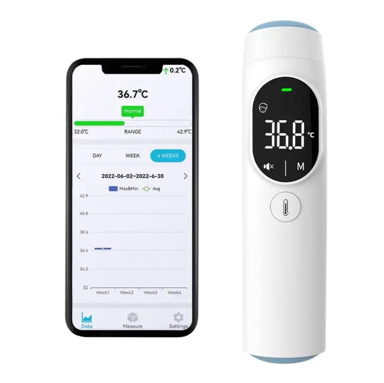 AMAIN Factory Ear Infrared Baby Digital Thermometer Forehead Thermometer With Blue Tooth Thermometer Digital Non Contact Plastic