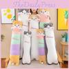 Ultra-soft Cat Body Pillow Plush Toy Snuggle Companion For Girls 50-130cm