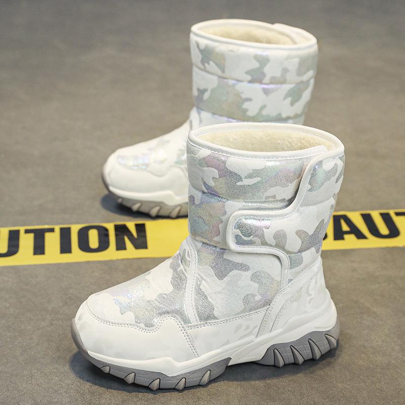 2025 snow boots classmates northeast winter new boys and girls sports cotton boots primary school students warm cotton shoes 2025