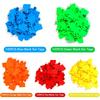 Blank Cattle Ear Tags - 100PCS Plastic Livestock Ear Tags Farm Animal Tags ID Tags Red Yellow Green Blue Orange Ear Tagger Cattle Ear Tags for Cow
