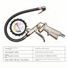 220PSI Car Motorcycle Multifunctional Tire Air Pressure Monitoring Gauge Tester Air Compressor Dial Meter Inflator Pump Tools