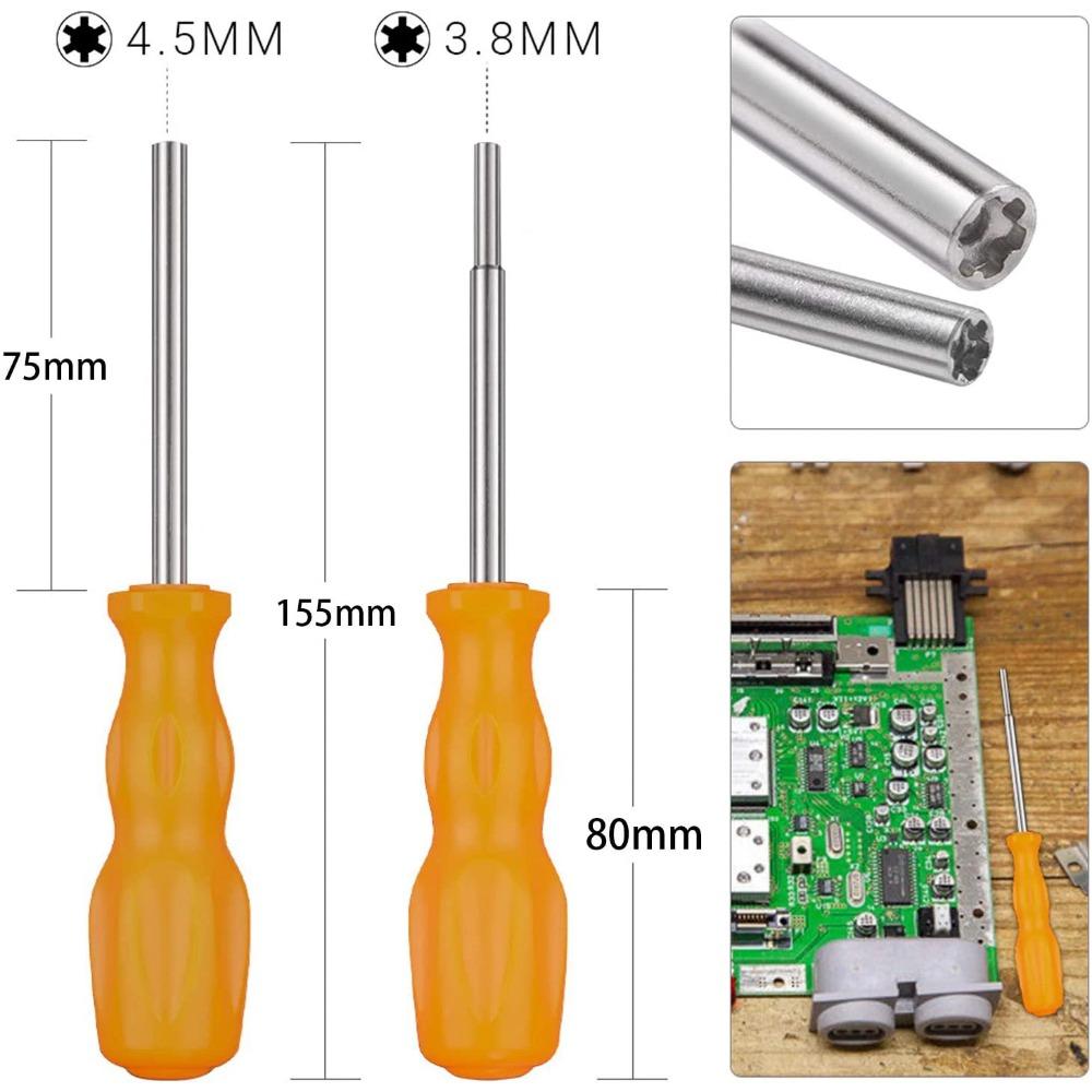 3.8/4.5mm Security Hexagon Screwdriver Bit Open Repair Tool For NGC SFC N64 NES SNES SEGA MD Gameboy GameCube