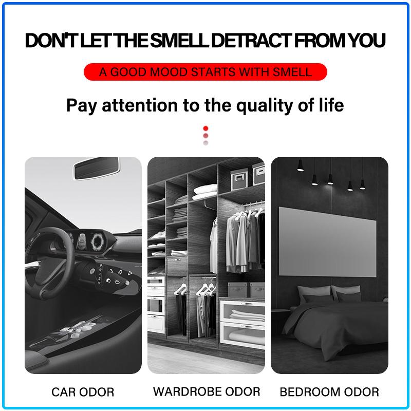 Car Aromatherapy Diffuser Necklace Fresh Air Suede Pendant 6 Scents For Volvo XC90 XC60 XC70 XC40 V90 V60 V40 C70 C30 S80