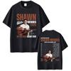 Rapper Zpěvák Shawn Mendes na turné The Road Again Tour 2025 Album Merch Tričko Pánská Móda Nadměrné Tričko s Krátkým Rukávem Streetwear