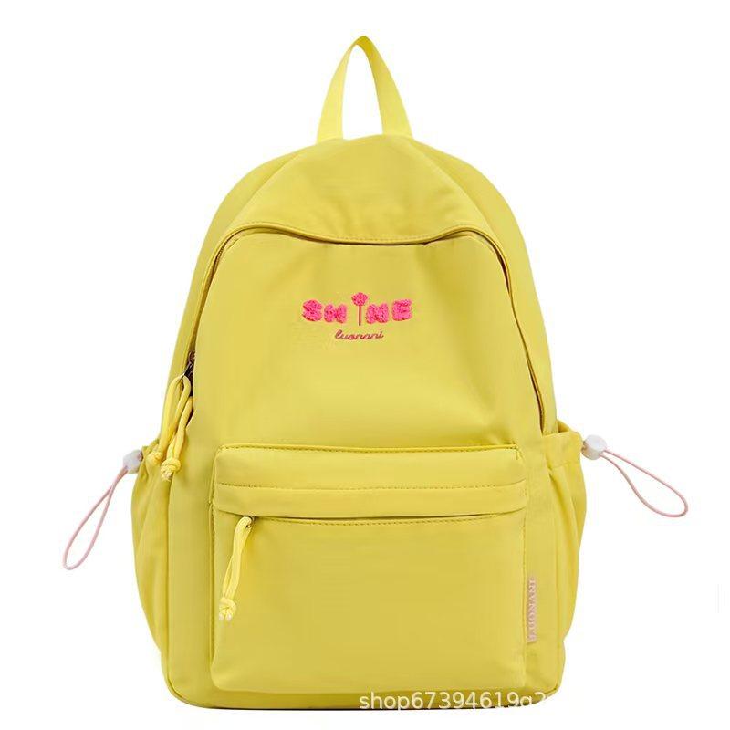 Schoolbag Cute Girl Backpack Large Capacity Middle and High School Student School Bag Women's Light Leisure Travel Fashion Versatile Backpack