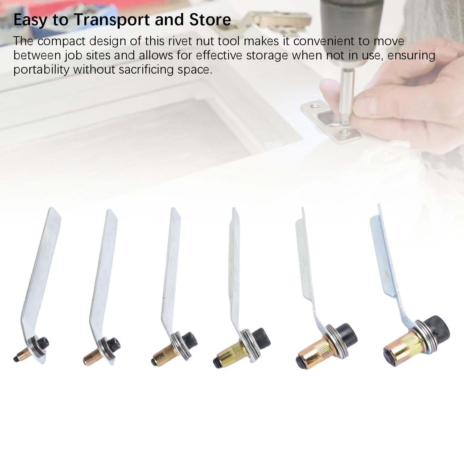 

Многофункциональный портативный ручной инструмент для вытягивания заклепочных гаек M4 M5 M6 M8 M10 M12, экономящий труд, инструмент для заклепочных гаек из углеродистой стали