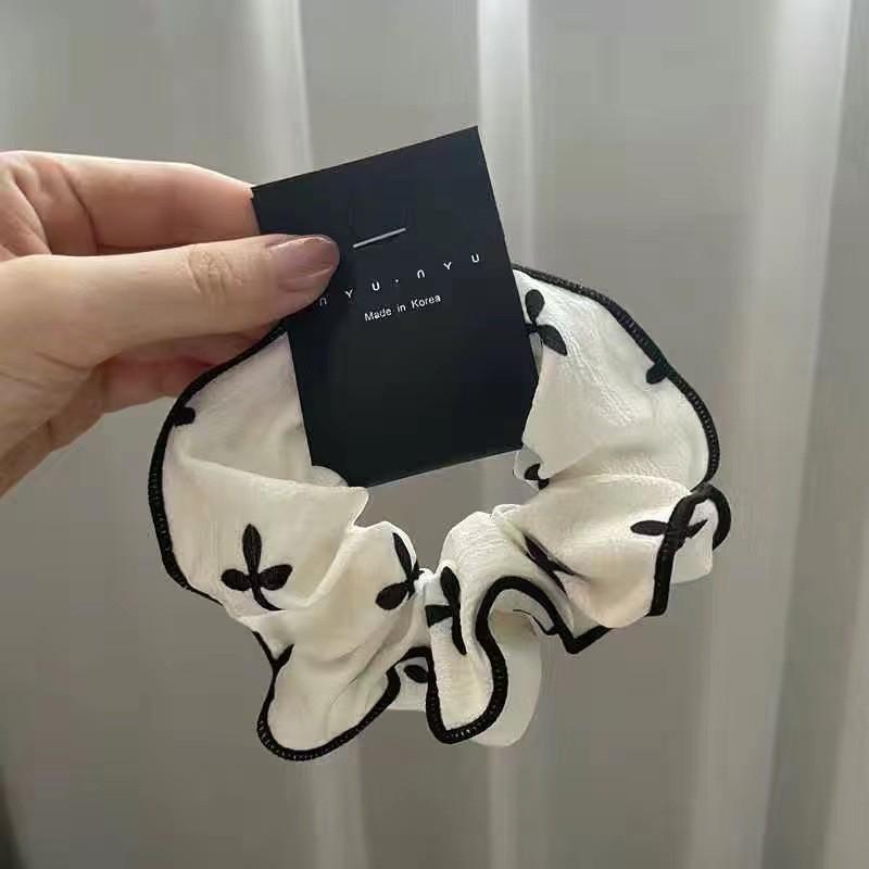 2025 Striped Ball Head Hair Tie: Large Intestine Style for High Ponytails