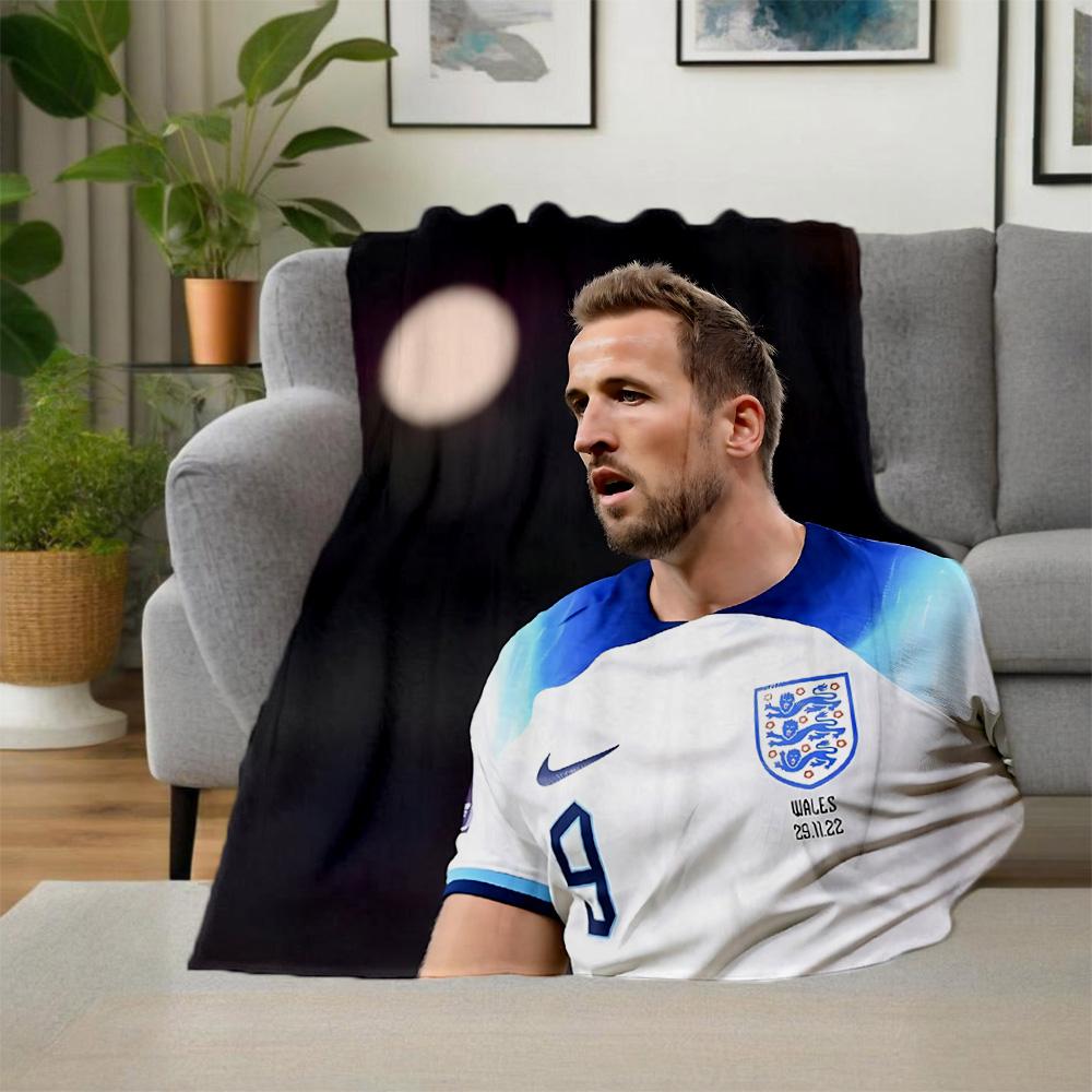 1pc Brazilian Footballer Victory Flannel Blanket,Ultra Soft Warm Plush Throw for Home Bedroom Bed Sofa Cover Office Travel Picnic. MT071029