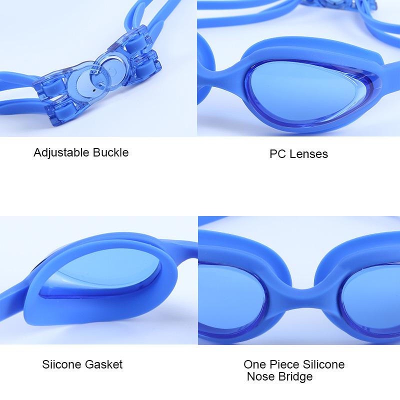 Swimming Goggles Professional Waterproof Swim Eyewear Glasses Anti fog 100% UV Protection No Leaking For Adult Men Women Youth