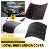 Black Cowl Body Armor ABS Side Cowling Cover Protector for Jk JKU 2007-2018 EXV