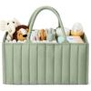 Baby Diaper Caddy Organizer Stylish Storage Basket for Newborn Essentials, Nursery Storage Bin and Car Organizer for Diapers