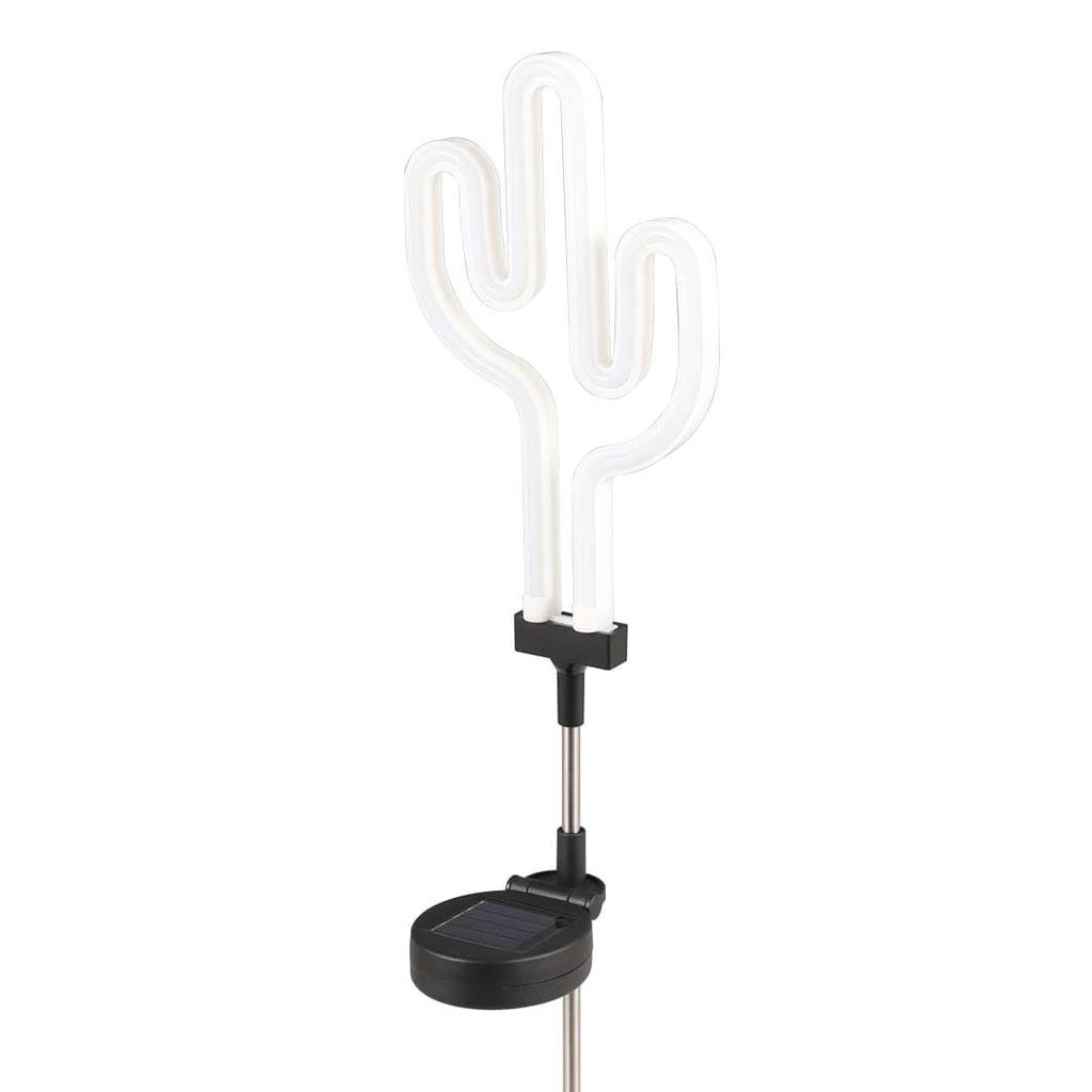 Dulton Solar Neon Light Cactus Easygoing and Lively Neon Sign Garden Exterior Lighting Height 745mm Width 142mm Depth 12mm NB-0543CT