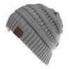 Cable Knit Beanie Hat Multi-Color Messy Bun Beanie Portable Winter Hats  for Girls
