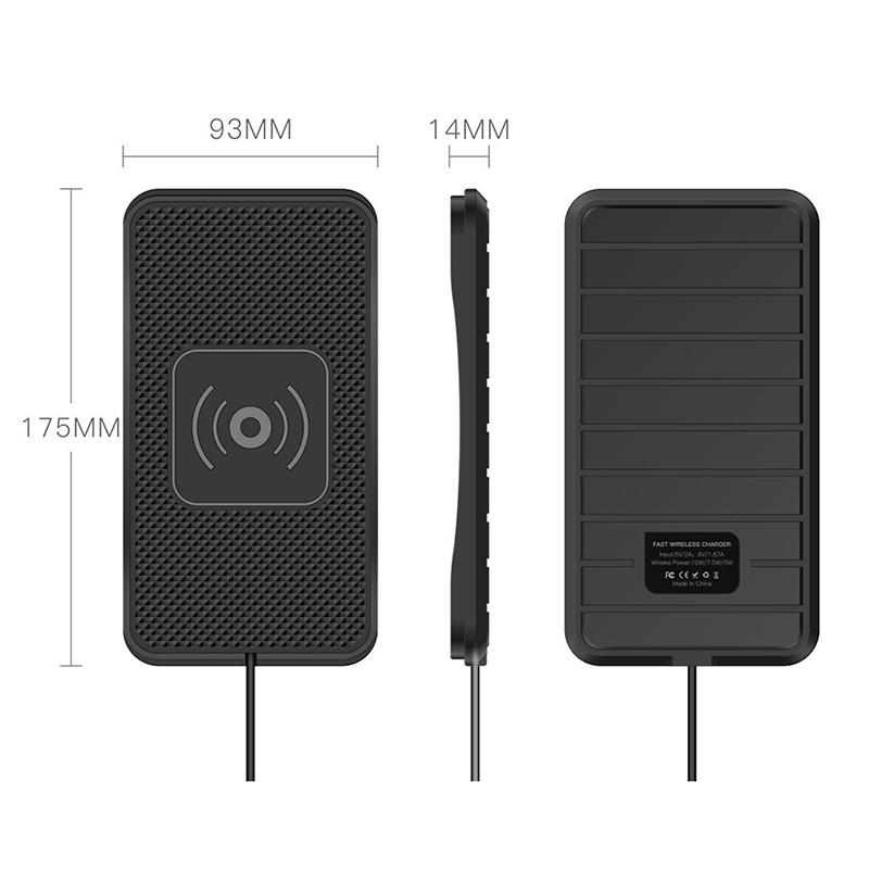 15W Wireless Car Phone Charger Fast Charging Pad Mat For iPhone 12 13 14 15 Pro XS Max Samsung Xiaomi  Smartphone Charger