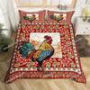 Chicken Duvet Cover Rooster Goose Duck for Kid Teen Women Men Farmhouse Animals for Bedroom Decorations Queen King Bedding Set