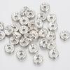 Diamond Rhinestone Spacer Beads: Handmade Bracelet String with 2 Flower Rods