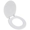 Day and Night - Day and Night Toilet Seat MDF Cover White Design