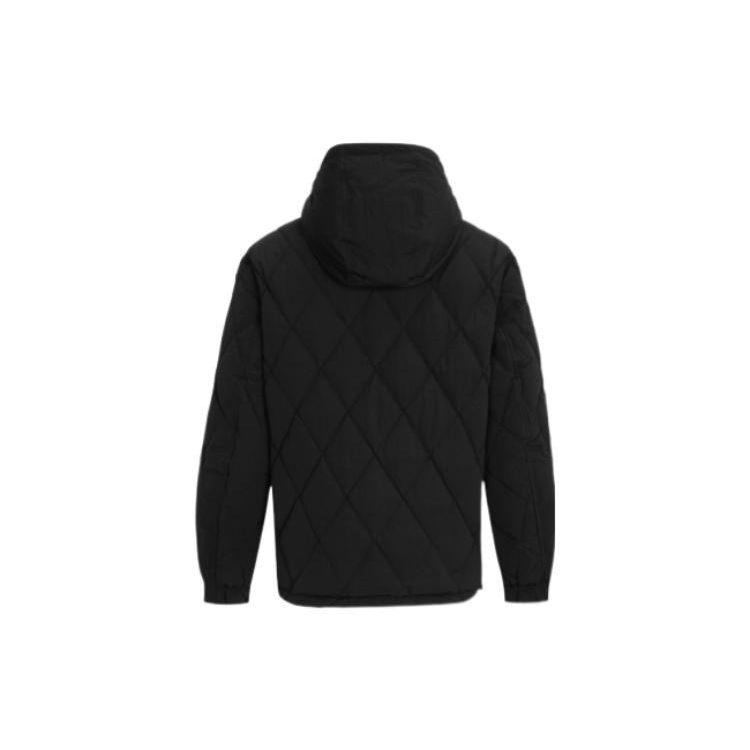 Calvin Klein Solid Diamond Quilted Hooded Long Sleeve Down Jacket Men outerwear Black J322174-BEH