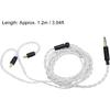 Earphone Cable, for IE100 Pro, for IE400 Pro, for IE500 Pro Headphone Sound Wire 1.2m / 3.94ft Headphone Upgrade Replacement Cable 3.5mm Stereo Plug