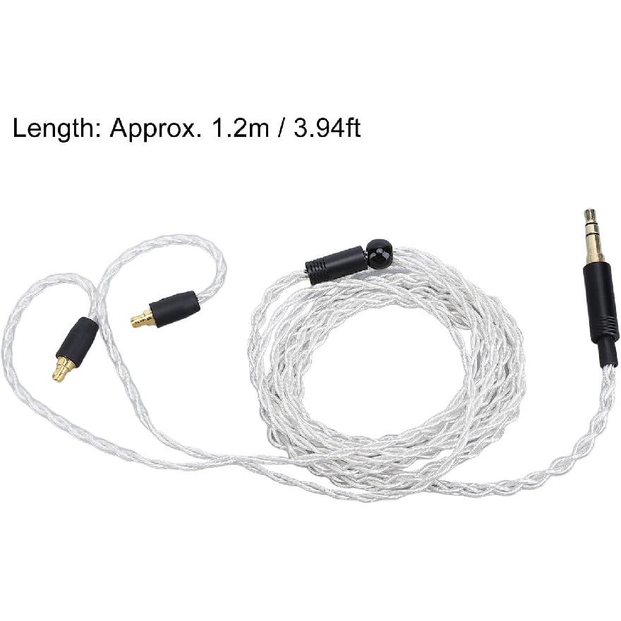Earphone Cable, for IE100 Pro, for IE400 Pro, for IE500 Pro Headphone Sound Wire 1.2m / 3.94ft Headphone Upgrade Replacement Cable 3.5mm Stereo Plug