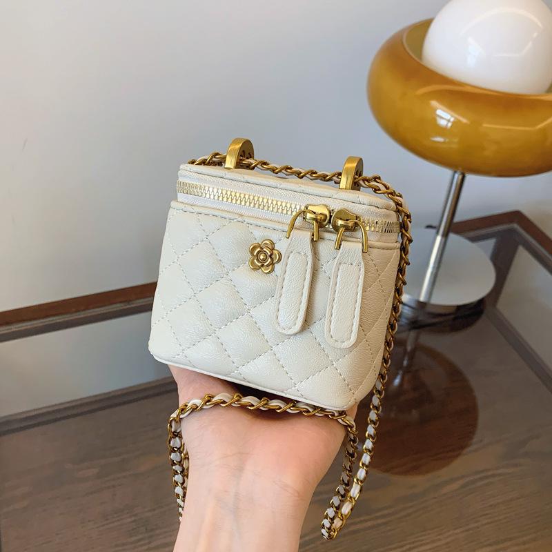 Geantă crossbody retro cu zale diamantate 2024 - Geantă de umăr versatilă cu lanț pentru femei