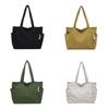 Shoulder Strap Leisure Shoulder Bag Large Capacity Women Tote Bag Casual Corduroy Handbag  Travel